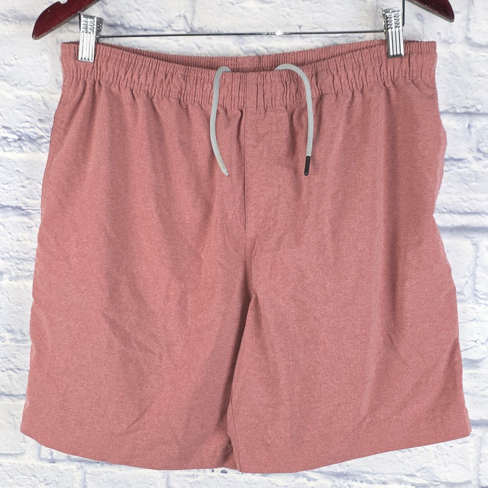 Chubbies Men Everyday 7" Shorts Performance Pink Drawstring Size Medium